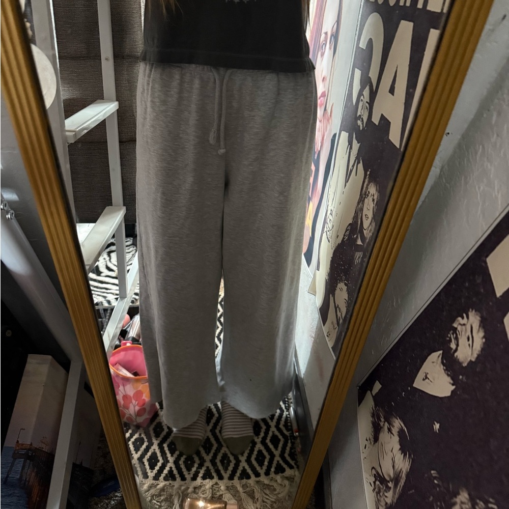 h&m wide leg sweatpants